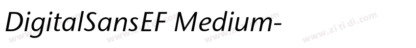 DigitalSansEF Medium字体转换